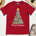 Retro Camper Van Christmas Shirt, Funny Holiday Camping T-Shirt For Men And Women 7