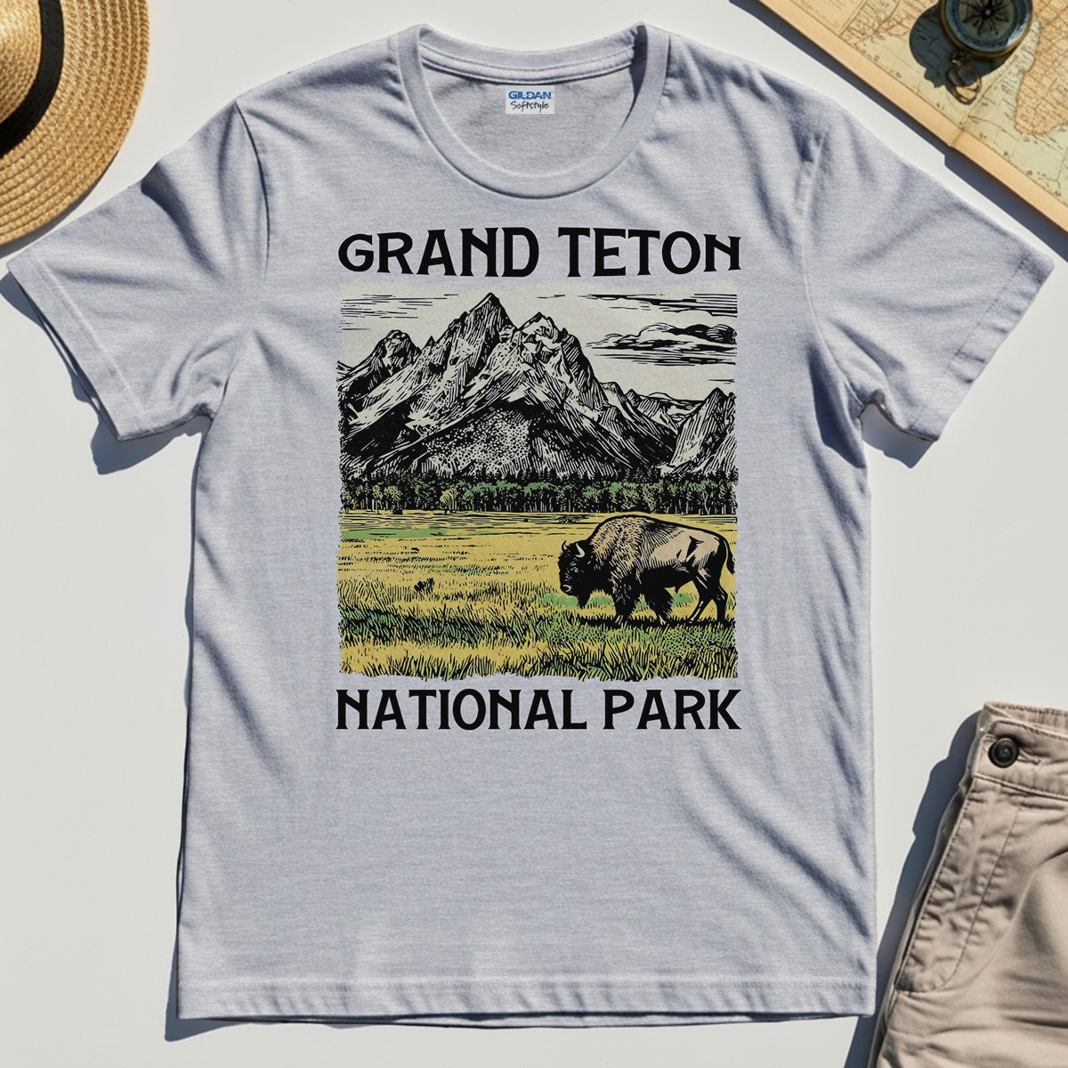 Vintage Grand Teton National Park T-Shirt 4