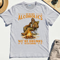 We’re Not Alcoholics We’re Drunks We Go Camping T-Shirt, Funny Camping Beer Shirt 4