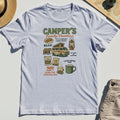 Camper’s Family Vacation T-Shirt, Funny Outdoor Campfire Coffee Trail Mix Adventure Tee 4