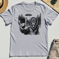 Funny Bigfoot Rock On T-Shirt 4