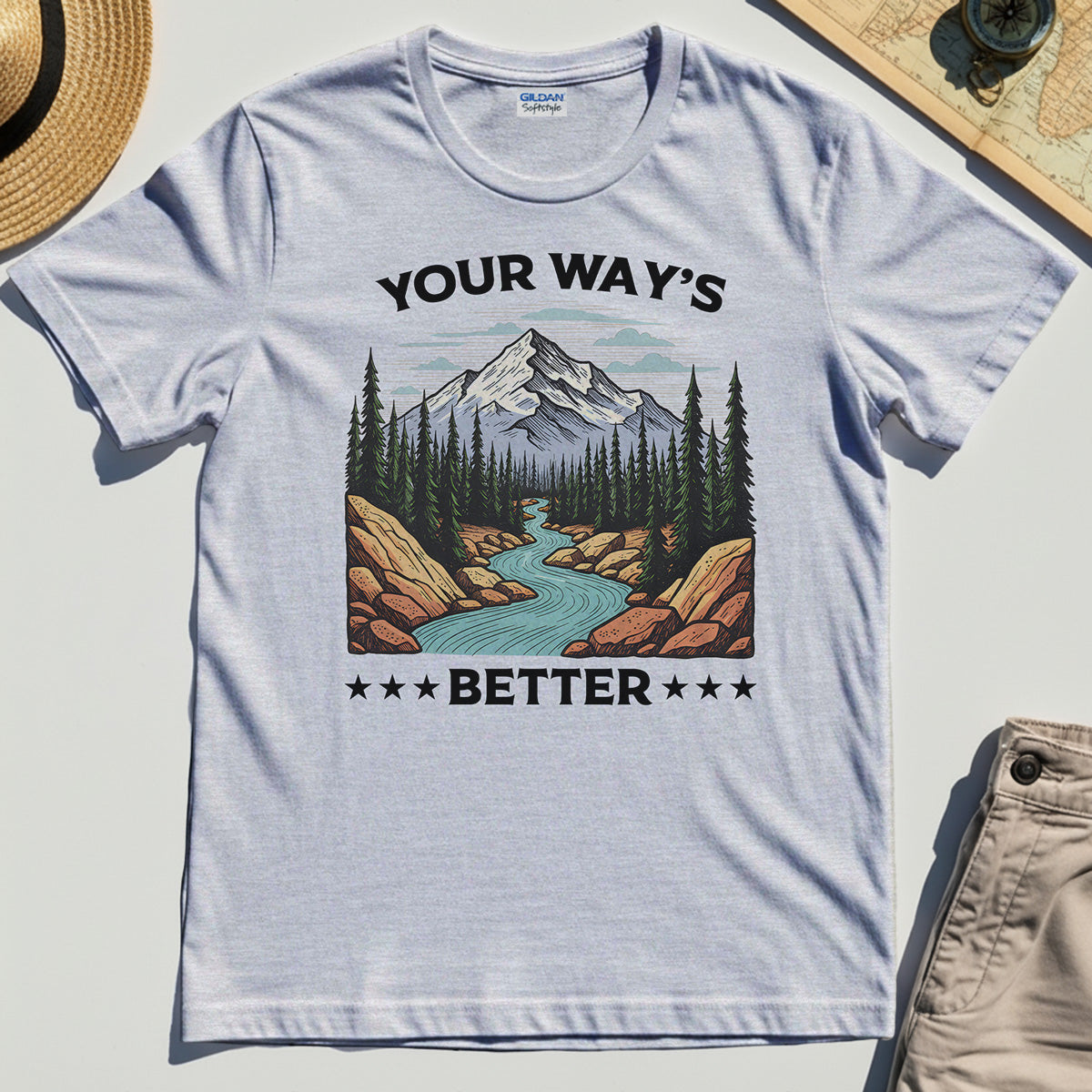 "Your Way’s Better" Inspirational Tee for Outdoor Campers 4