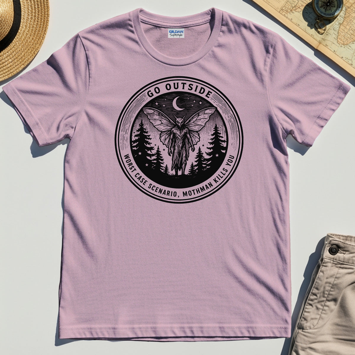 Funny Mothman T-Shirt For Campers 5