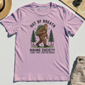 Out of Breath Hiking Society T-Shirt, Funny Sasquatch Outdoor Camping Tee 5