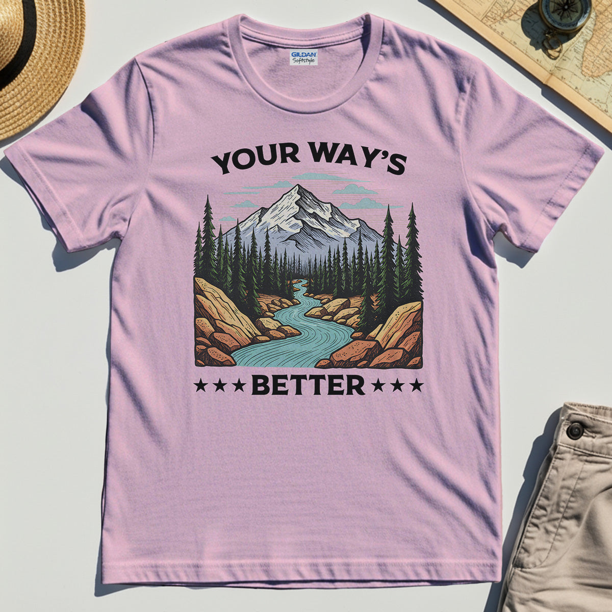 "Your Way’s Better" Inspirational Tee for Outdoor Campers 5