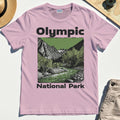 Olympic National Park Shirt, Vintage Mountain River Scene Tee For Outdoor Adventure Campers 5