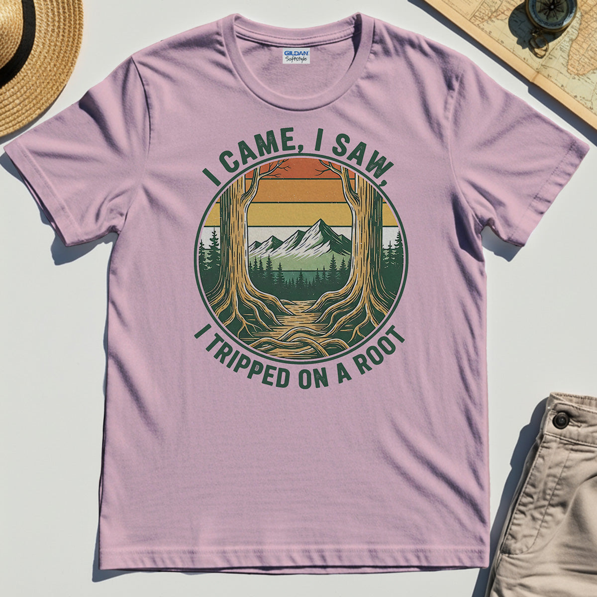 "I Tripped on a Root" Funny Tee 7