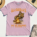 We’re Not Alcoholics We’re Drunks We Go Camping T-Shirt, Funny Camping Beer Shirt 5