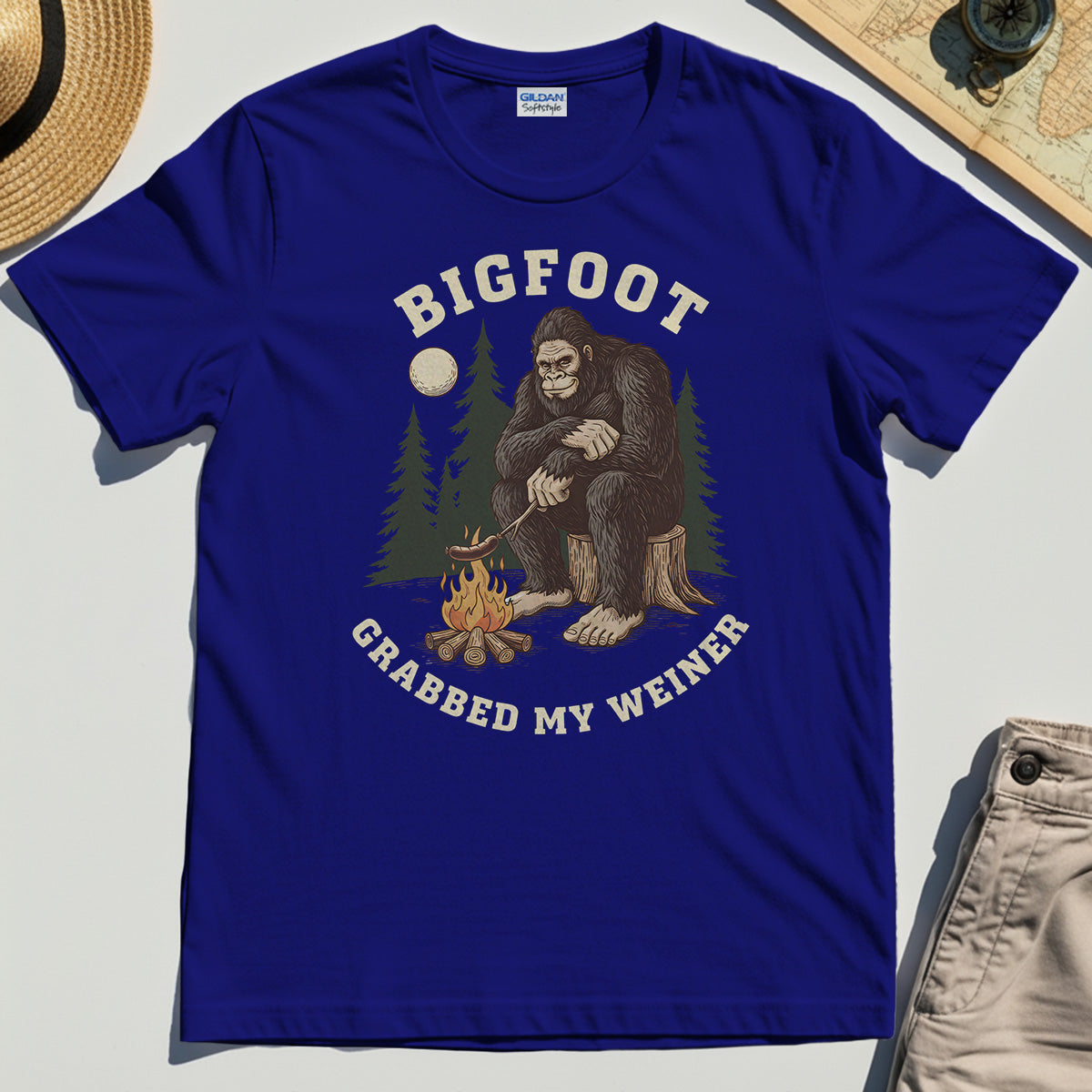 Bigfoot Grabbed My Wiener T-Shirt 6