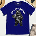 Let’s Go Camping Funny Bear Drinking Beer T-Shirt 7