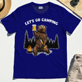 Let’s Go Camping Shirt, Funny Beer Drinking Bear Graphic Tee For Outdoor & Camping Lovers 6