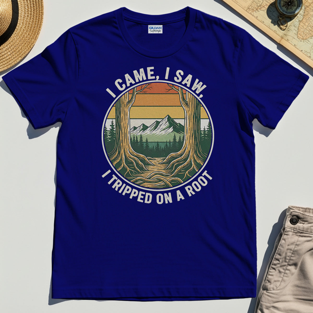 "I Tripped on a Root" Funny Tee 5