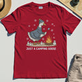 Funny Goose 'Just A Camping Goose' Outdoor Holiday Tee 7
