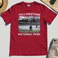 Yellowstone National Park T-Shirt, Bigfoot Hiking Graphic 7