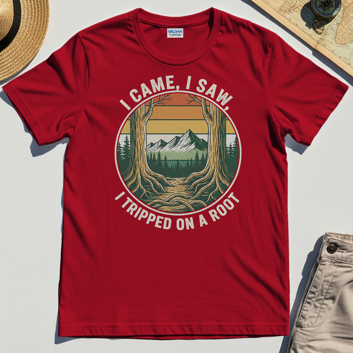 "I Tripped on a Root" Funny Tee 6