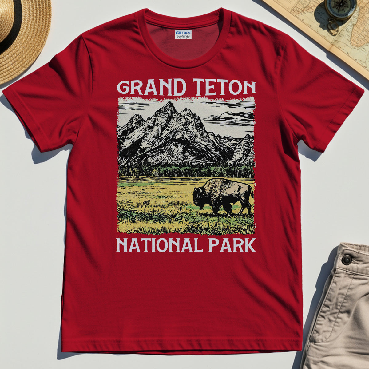 Vintage Grand Teton National Park T-Shirt 7