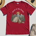 Vintage Lord of the Camp Campfire T-Shirt, Tent And Campfire Mountain Scene Shirt 7