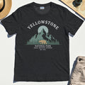 Yellowstone National Park T-Shirt, Bear & Pines Mountain Graphic Tee 3