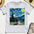 Funny Sasquatch Van Gogh Parody Tee, Bigfoot Starry Night T-Shirt 8