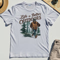 Bigfoot Life Is Better Outdoors T-Shirt, Retro Camping Graphic Tee for Outdoor Adventurers 8