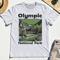 Olympic National Park Shirt, Vintage Mountain River Scene Tee For Outdoor Adventure Campers 8