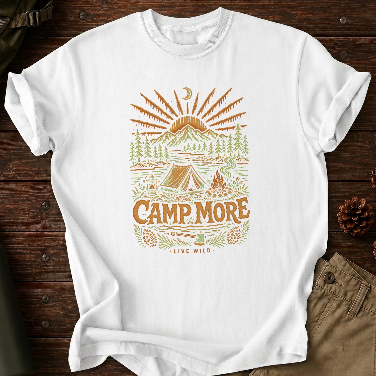 Camp More Live Wild T-Shirt