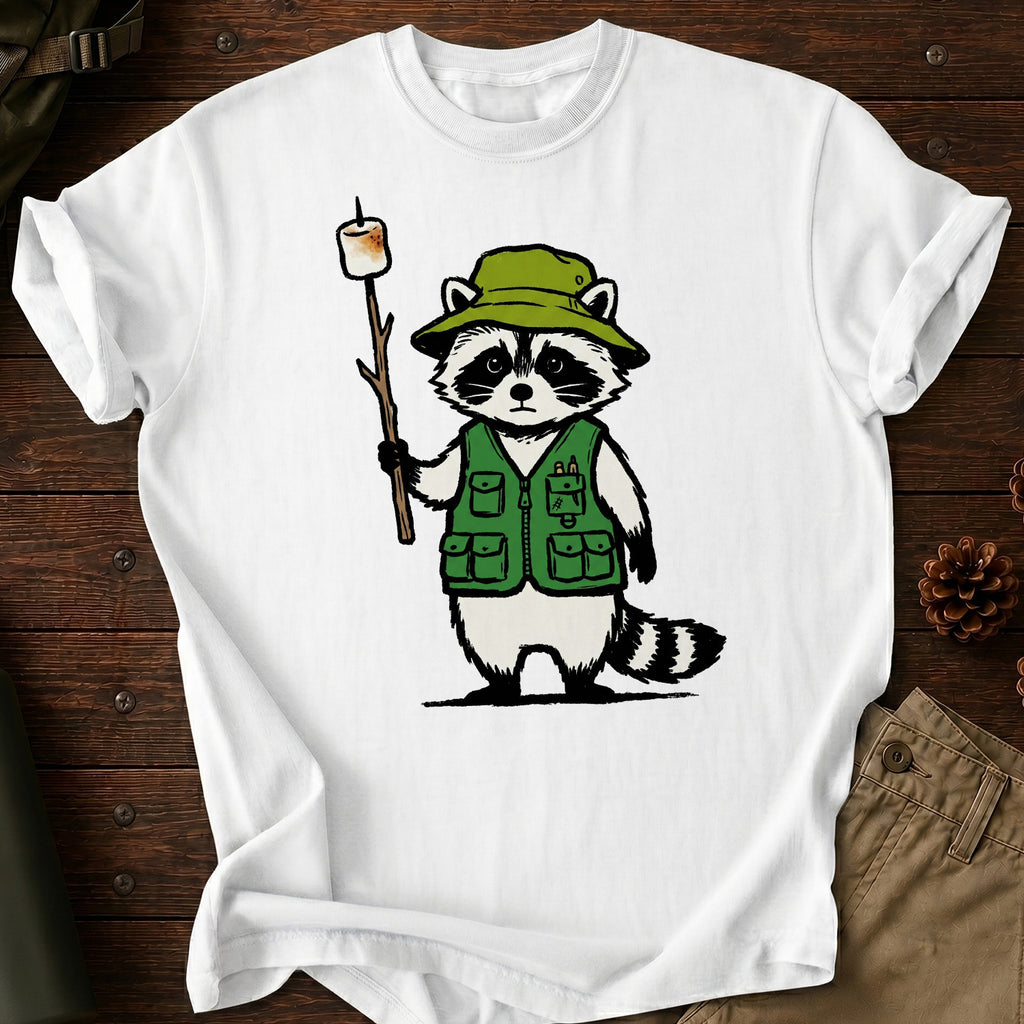 Camping Racoon T-Shirt