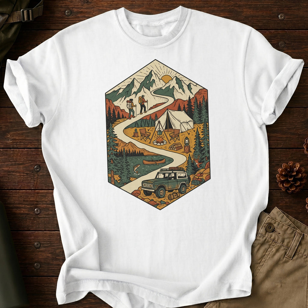 Illustration Road Camp T-Shirt