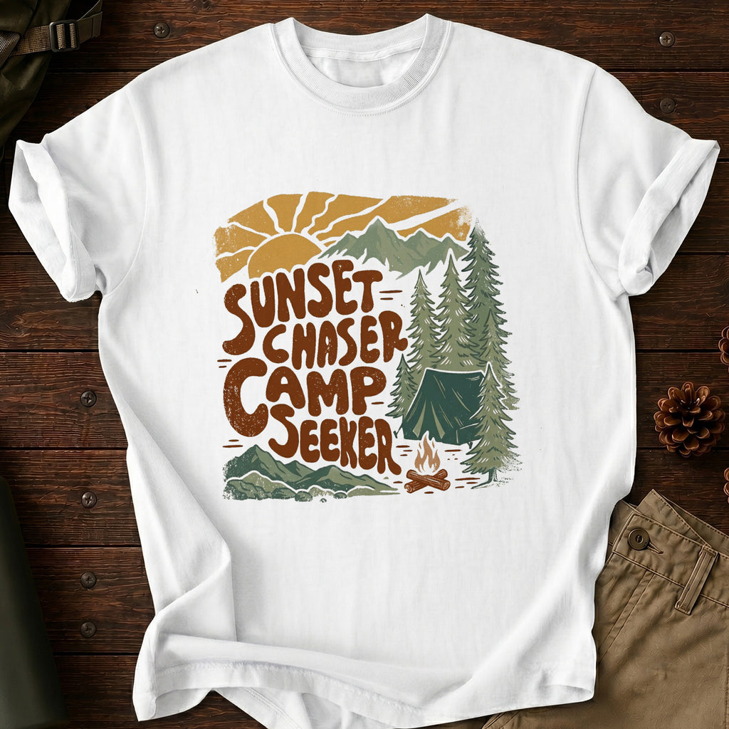 Sunset Chaser, Camp Seeker T-Shirt